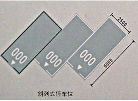 斜車位劃線標準尺寸圖！ 